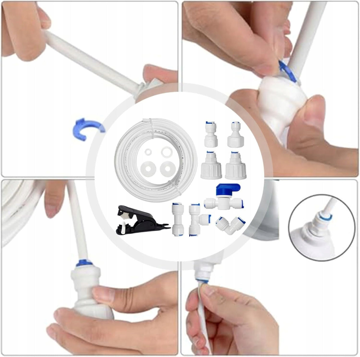 REFRIGERATOR WATER SUPPLY HOSE 15M 1/4" FITTING SET Packaging status original