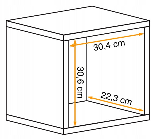 Blox 10 Regal, schwarz 