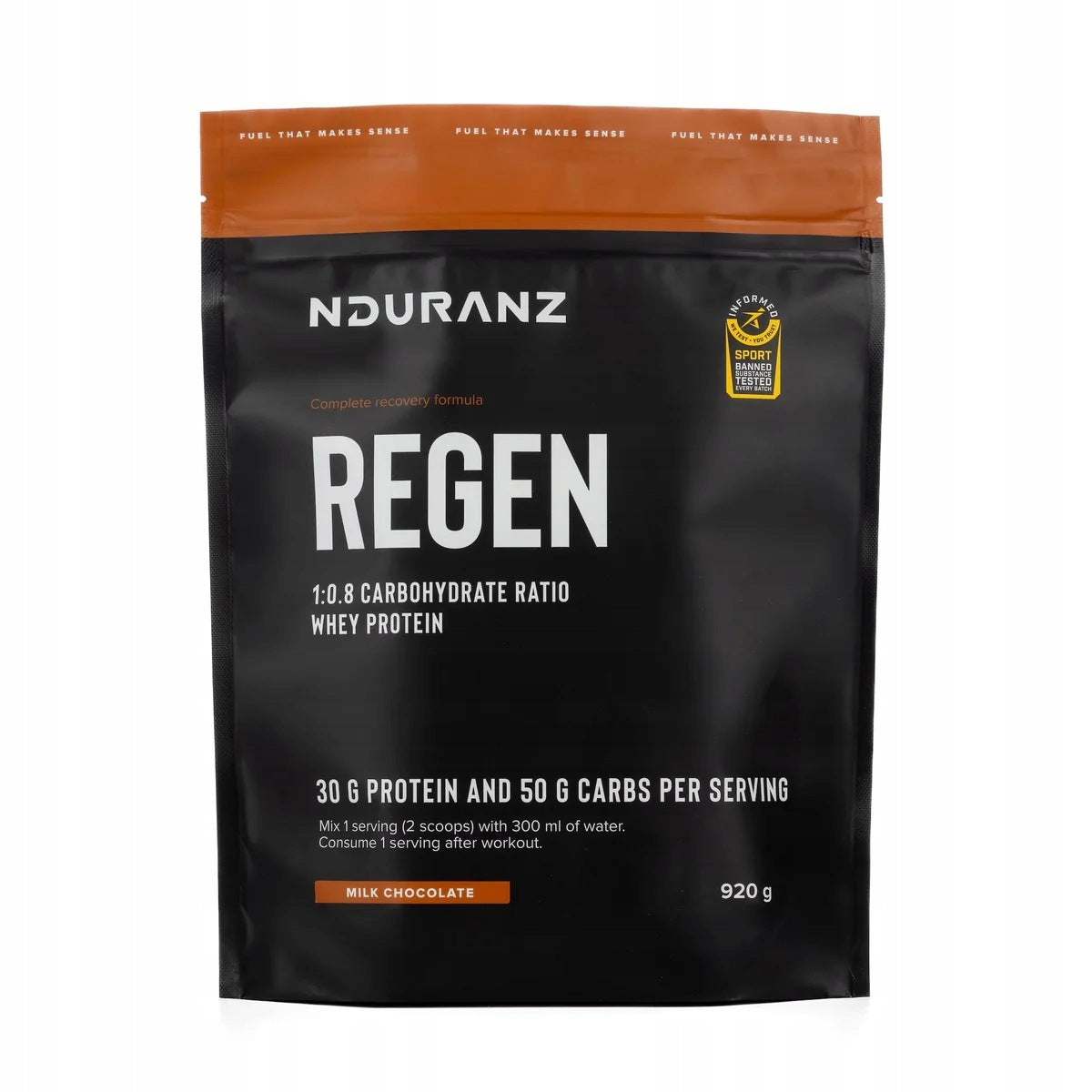 REGEN 920G COMPLEX DRINK FOR REGENERATION NDURANZ MILK CHOCOLATE