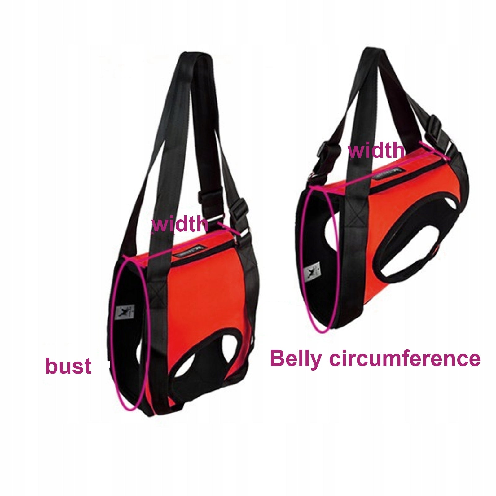 REHABILITATION HARNESS CARRIER LEG REAR S 48CM Size S