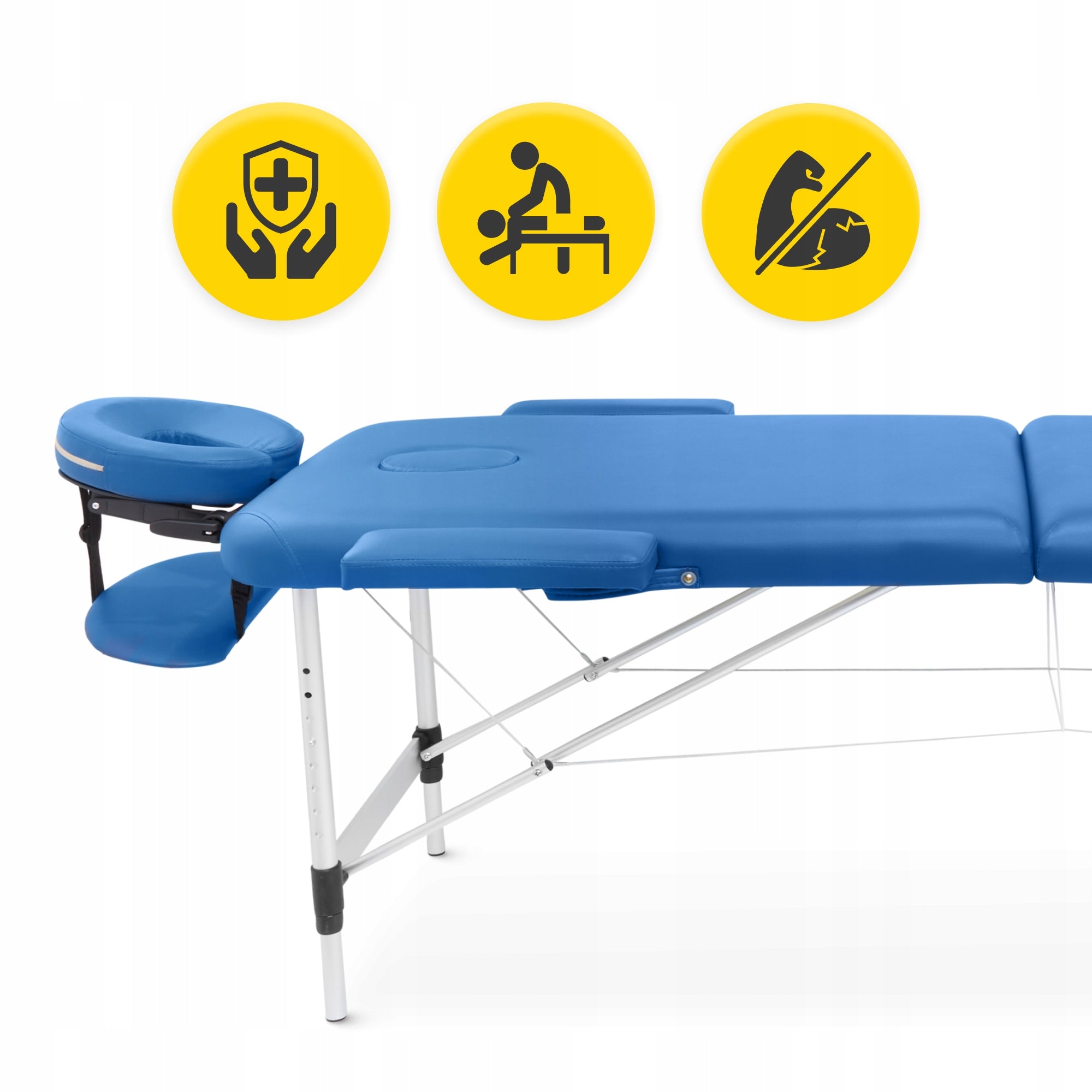 REHABILITATION MASSAGE TABLE FOLDING ALUMINUM PORTABLE BED COVER Packaging status original