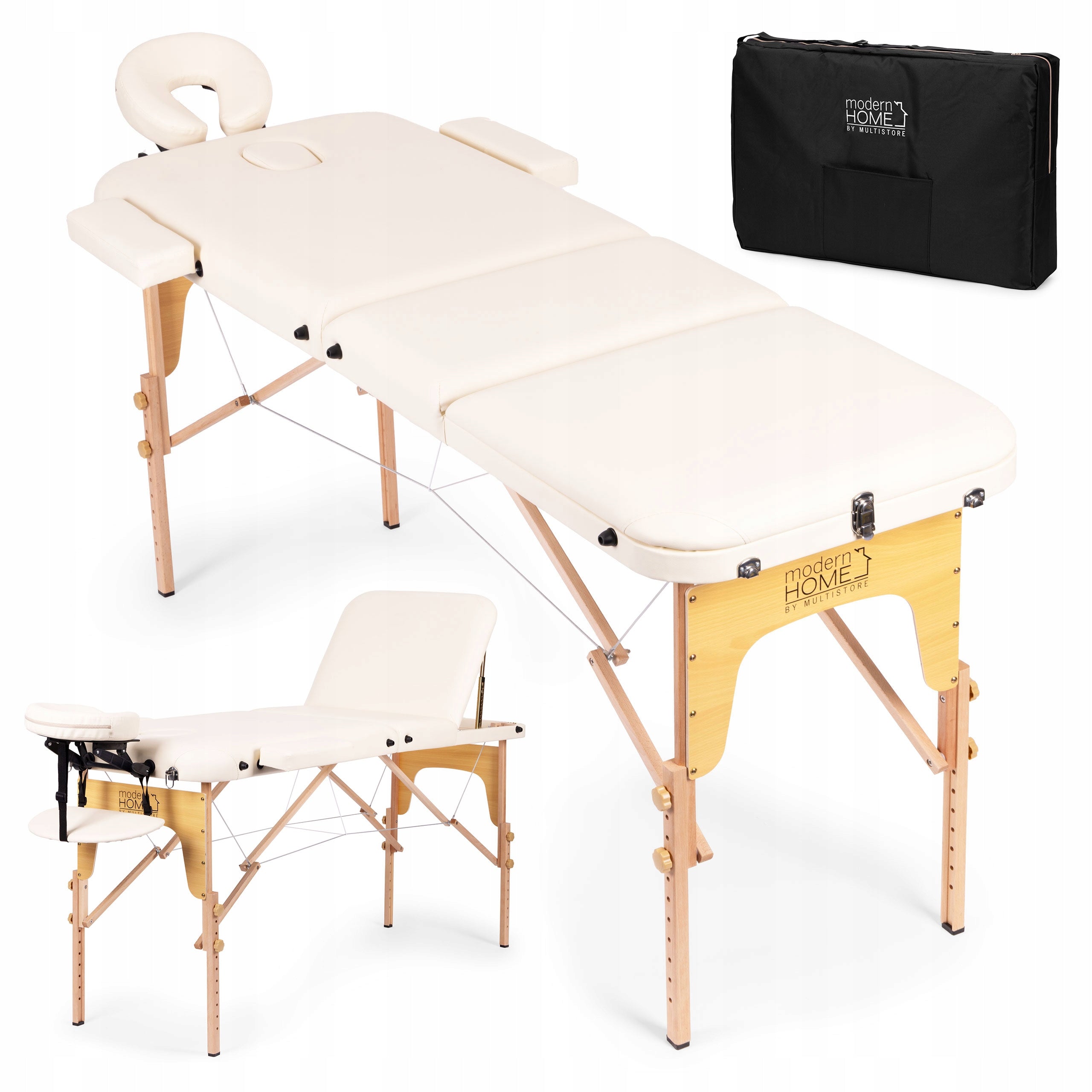 REHABILITATION MASSAGE TABLE FOLDING BED TABLE 3 SEGMENTS Manufacturer code do salonu masażu  yy