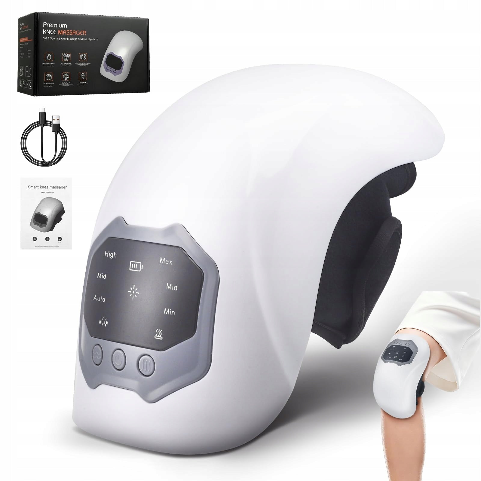 REHABILITATION MASSAGER ELBOW BRACE KNEE LASER HEATING MOTHER'S DAY Manufacturer code Masażer gorący 2400mAh
