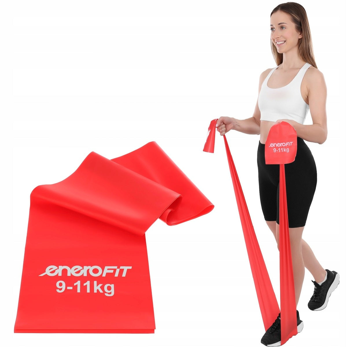 REHABILITATION RESISTANCE RUBBER FOR FITNESS EXERCISES 2m RESISTANCE 9-11kg ENERO