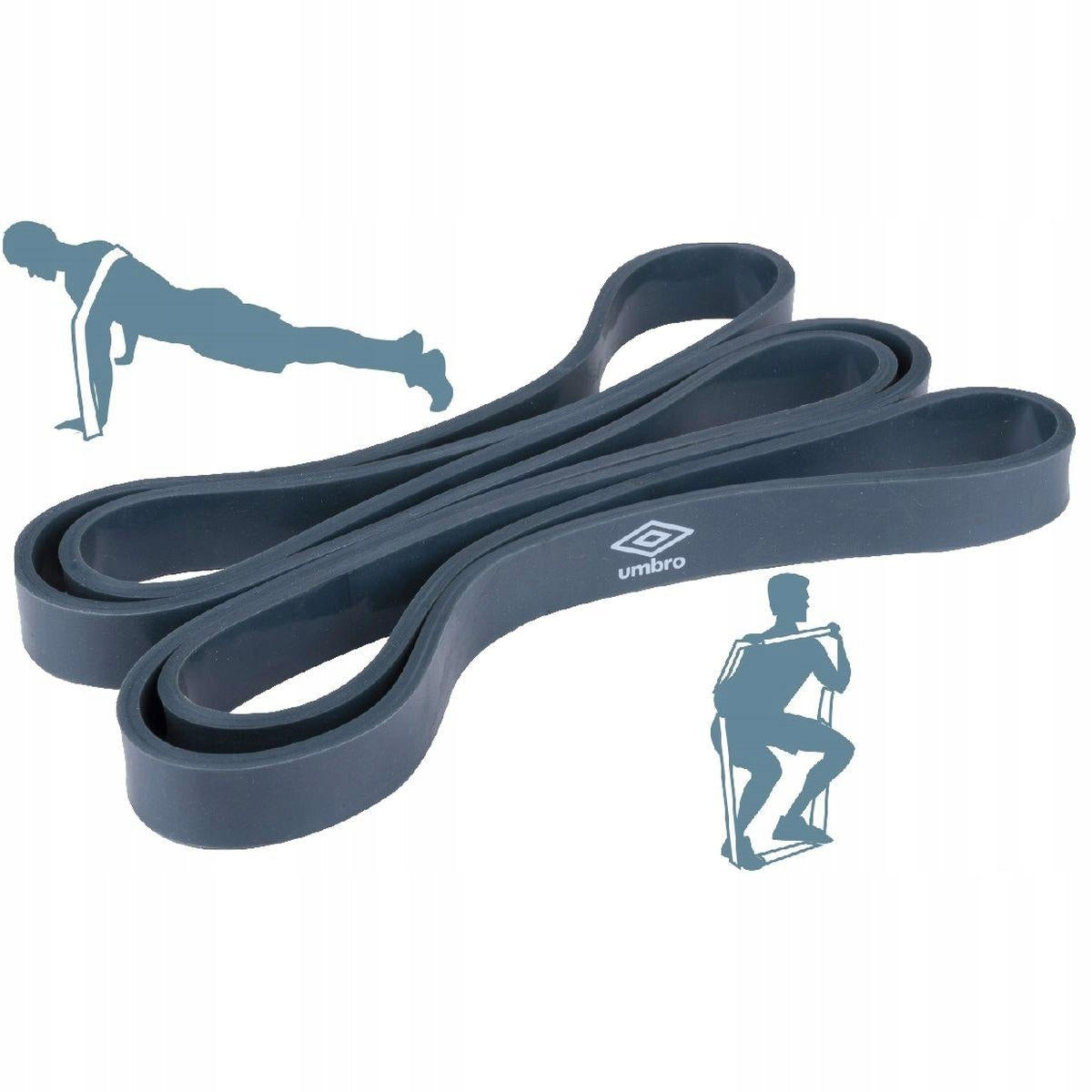 REHABILITATION RESISTANCE RUBBER TAPE FOR FITNESS EXERCISE STRONG RESISTANCE 35kg UMBRO Color blue