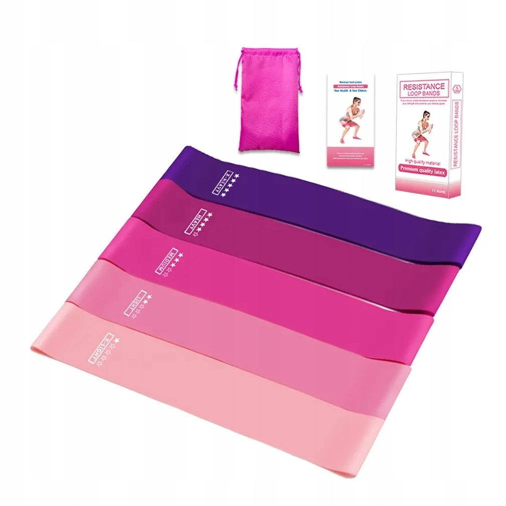 REHABILITATION RUBBER TAPE FOR EXERCISE AND FITNESS BAND RESISTANCE PINK Packaging status original