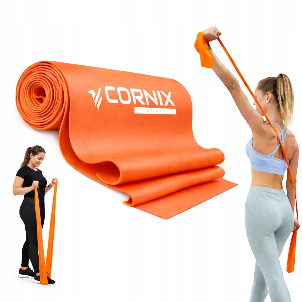 REHABILITATION TAPE CORNIX 3 kg RESISTANCE RUBBER FLAT BAND STRONG FOR EXERCISE