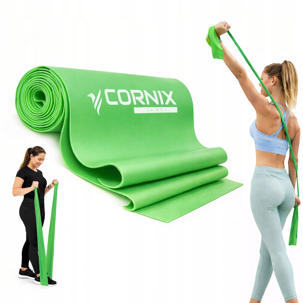 REHABILITATION TAPE CORNIX 9 kg RESISTANCE RUBBER FLAT BAND STRONG FOR EXERCISE
