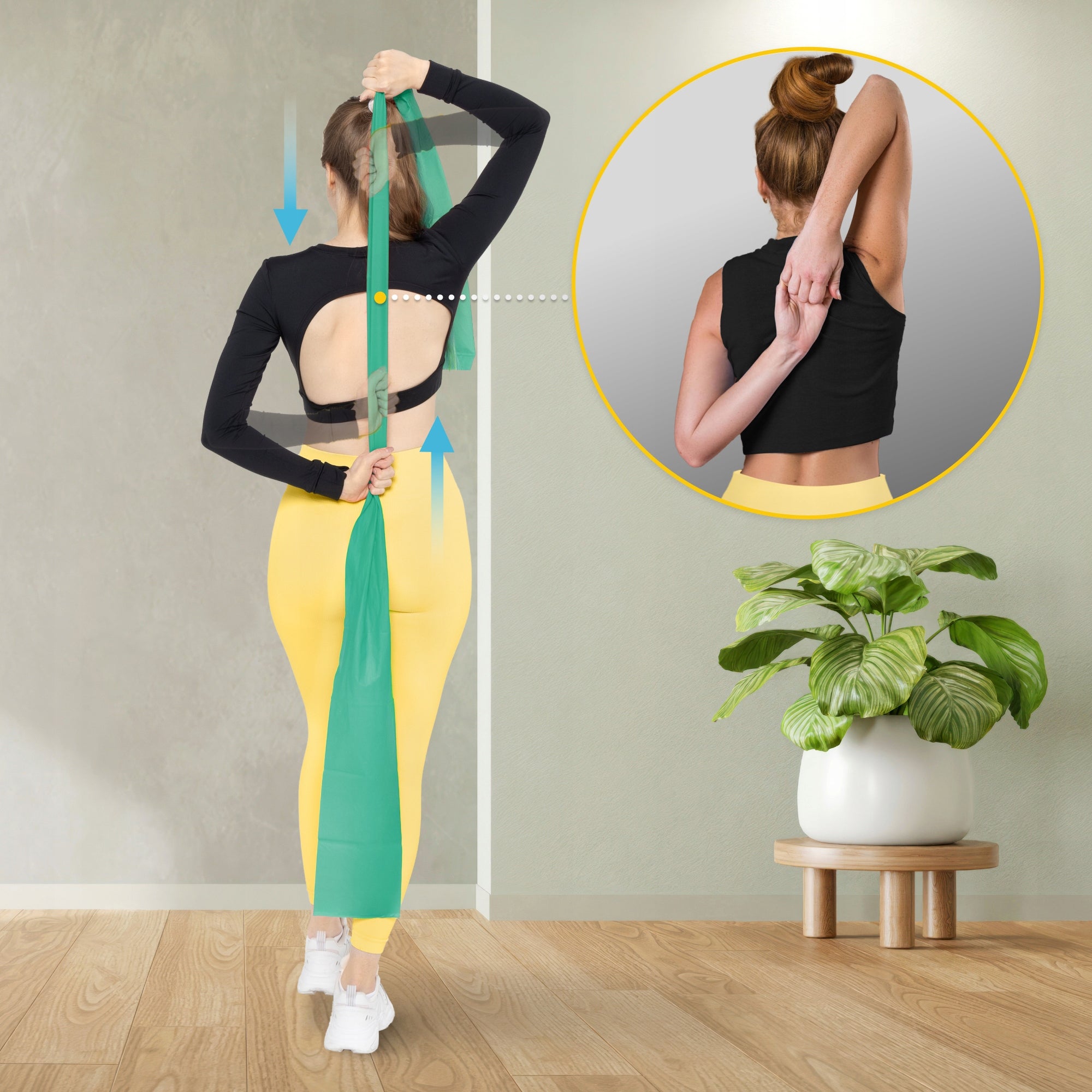 REHABILITATION TAPE FITNESS STRETCHING EXERCISE FLAT BAND 2M RESISTANCE 3/7 Model Guma do ćwiczeń rehabilitacyjnych FLAT BAND 2 M