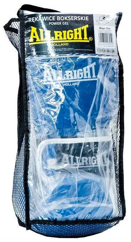 Bokso pirštinės Allright POWER GEL 14oz mėlynos