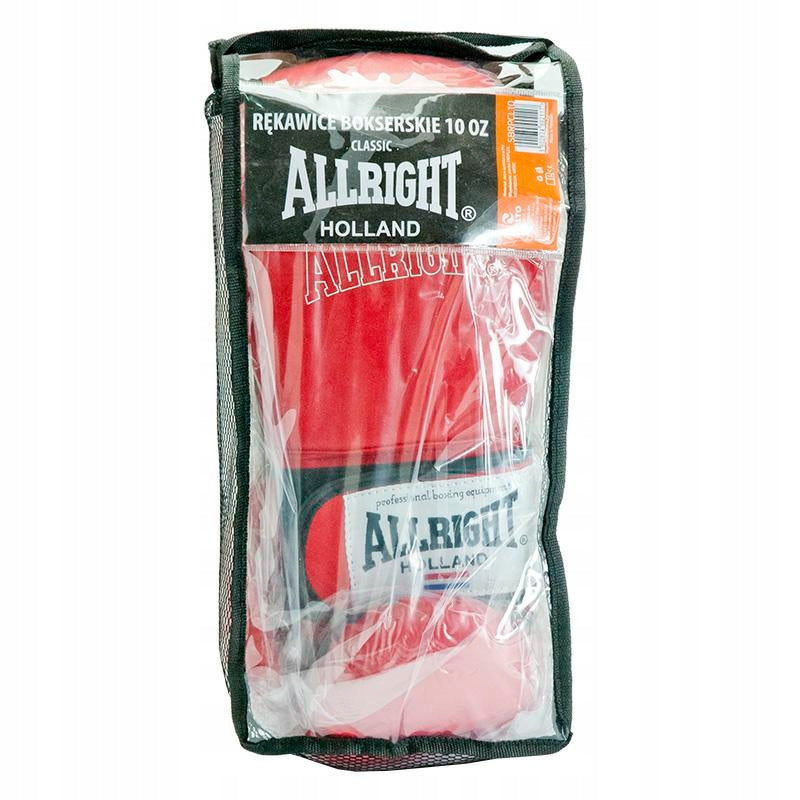 Bokso pirštinės Allright Classic, 10 oz, raudonos