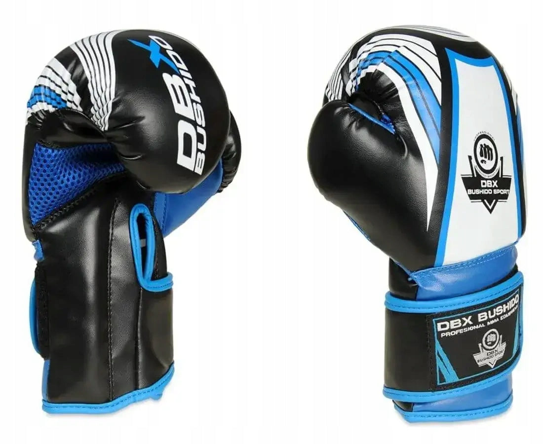 Bokso pirštinės Dbx Bushido Junior, 6 oz, juoda, mėlyna
