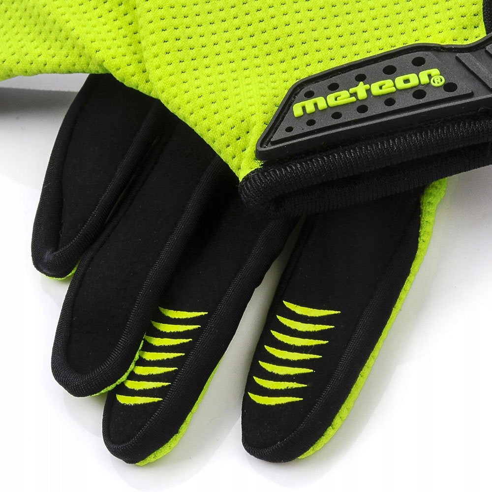 Fahrradhandschuhe Meteor Junior FXJ20, schwarz/gelb 