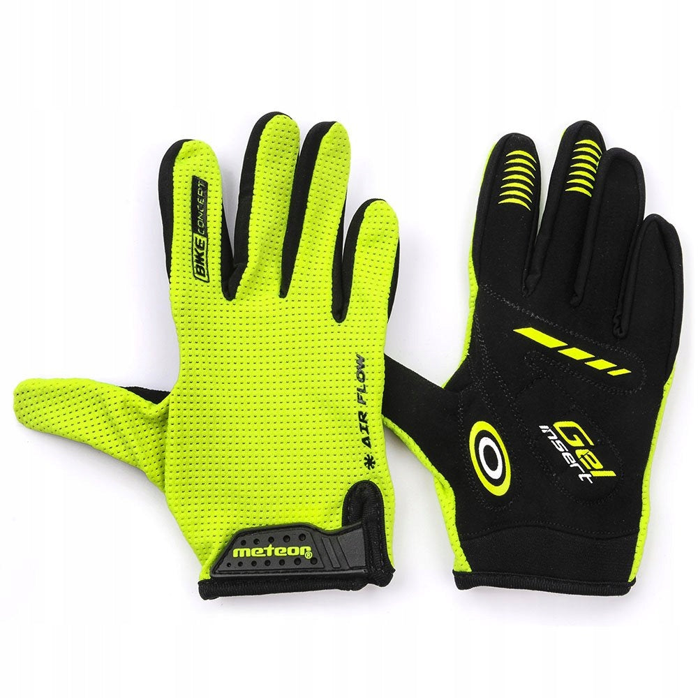 Fahrradhandschuhe Meteor FX20, schwarz/gelb 
