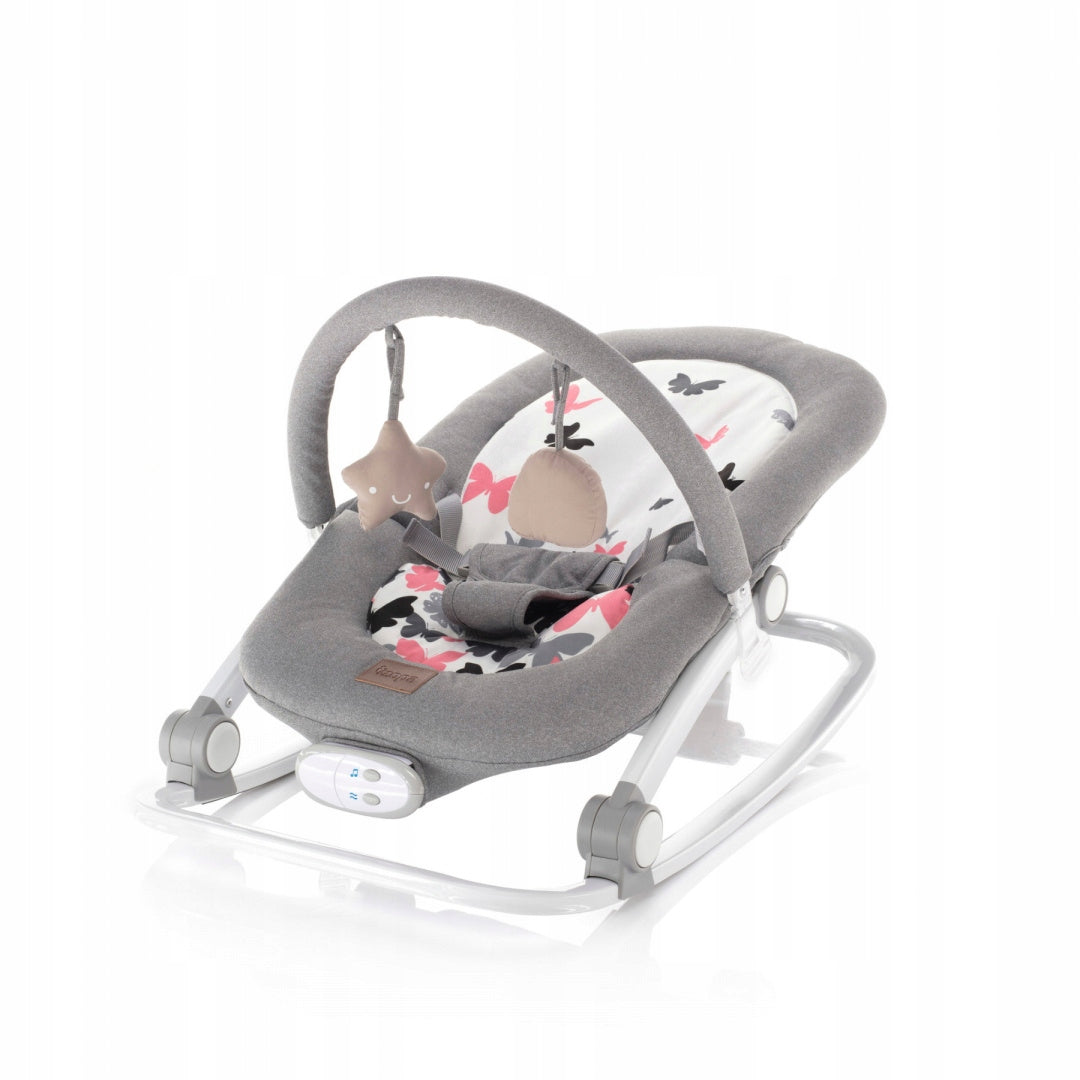 RELAX Zopa lounger for children from birth up to 18 kg - Grey Butterflies Brand Zopa