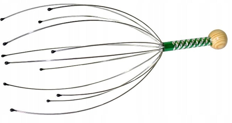 RELAXING HEAD MASSAGER SKIN SCRATCHER FINGERS REJUVENATING BRUSH