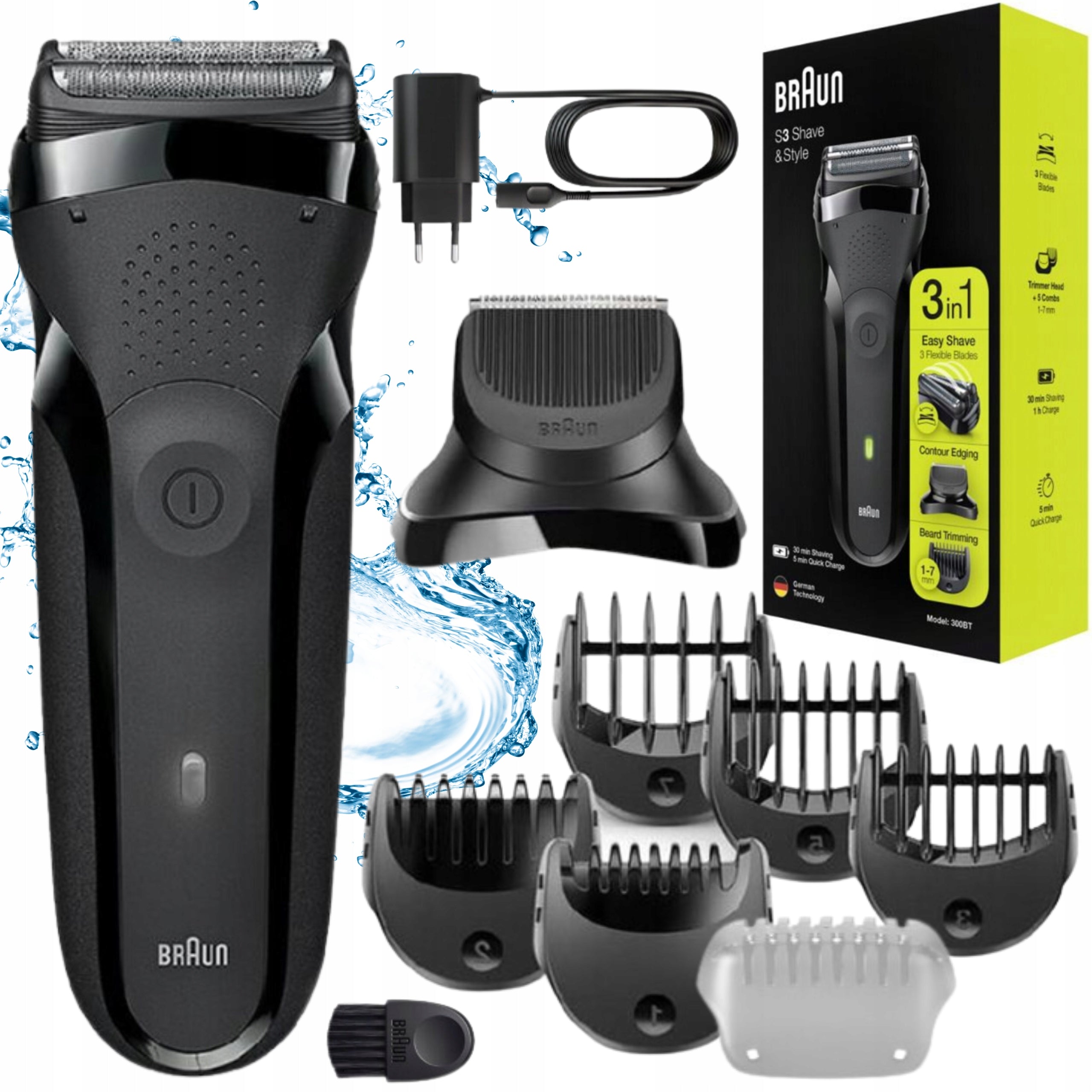 RELIABLE MEN'S SHAVER BRAUN FOR SHAVING FACIAL HAIR ELECTRIC