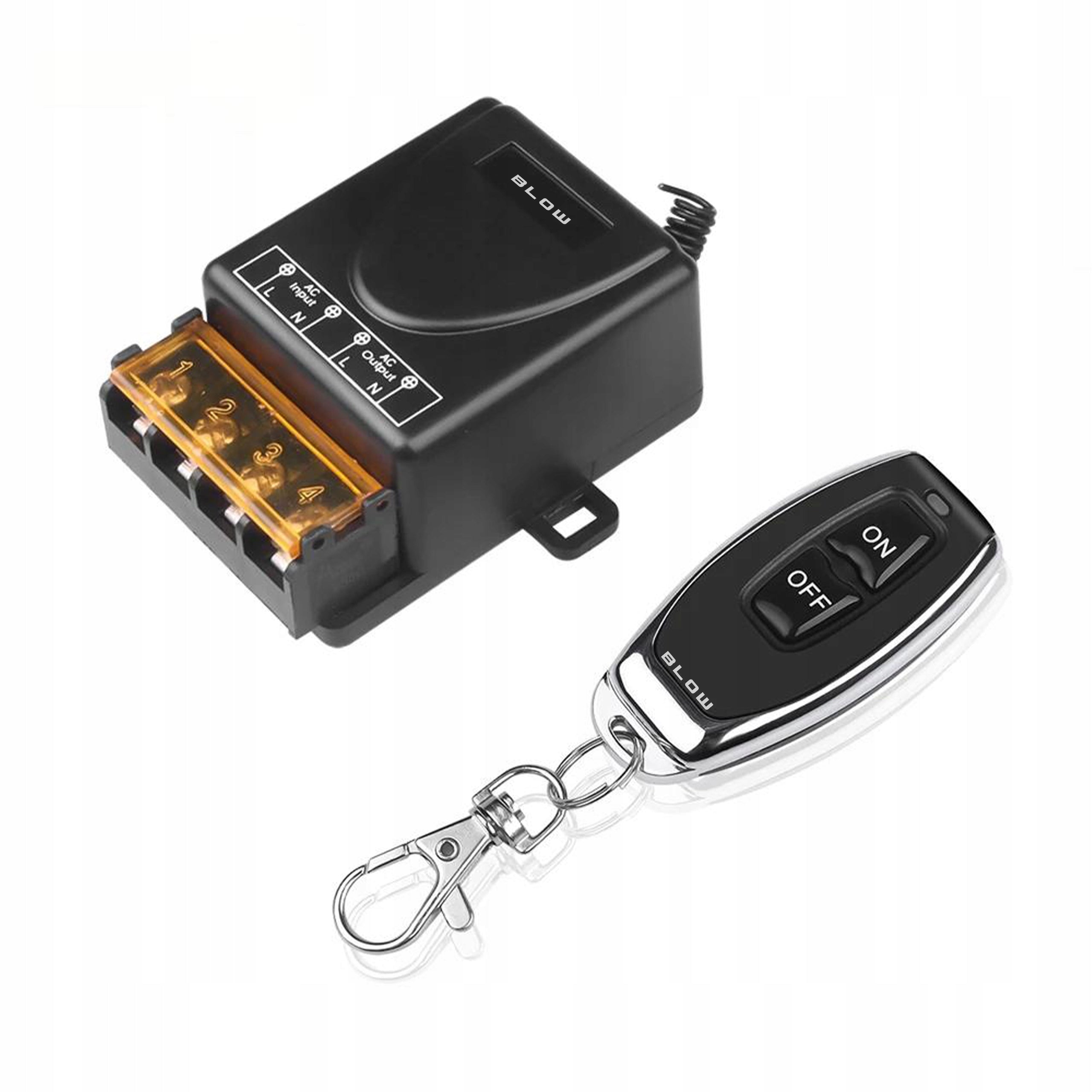 REMOTE CONTROL 230V RADIO REMOTE CONTROL SWITCH UP TO 70 METERS 1x REMOTE CONTROL