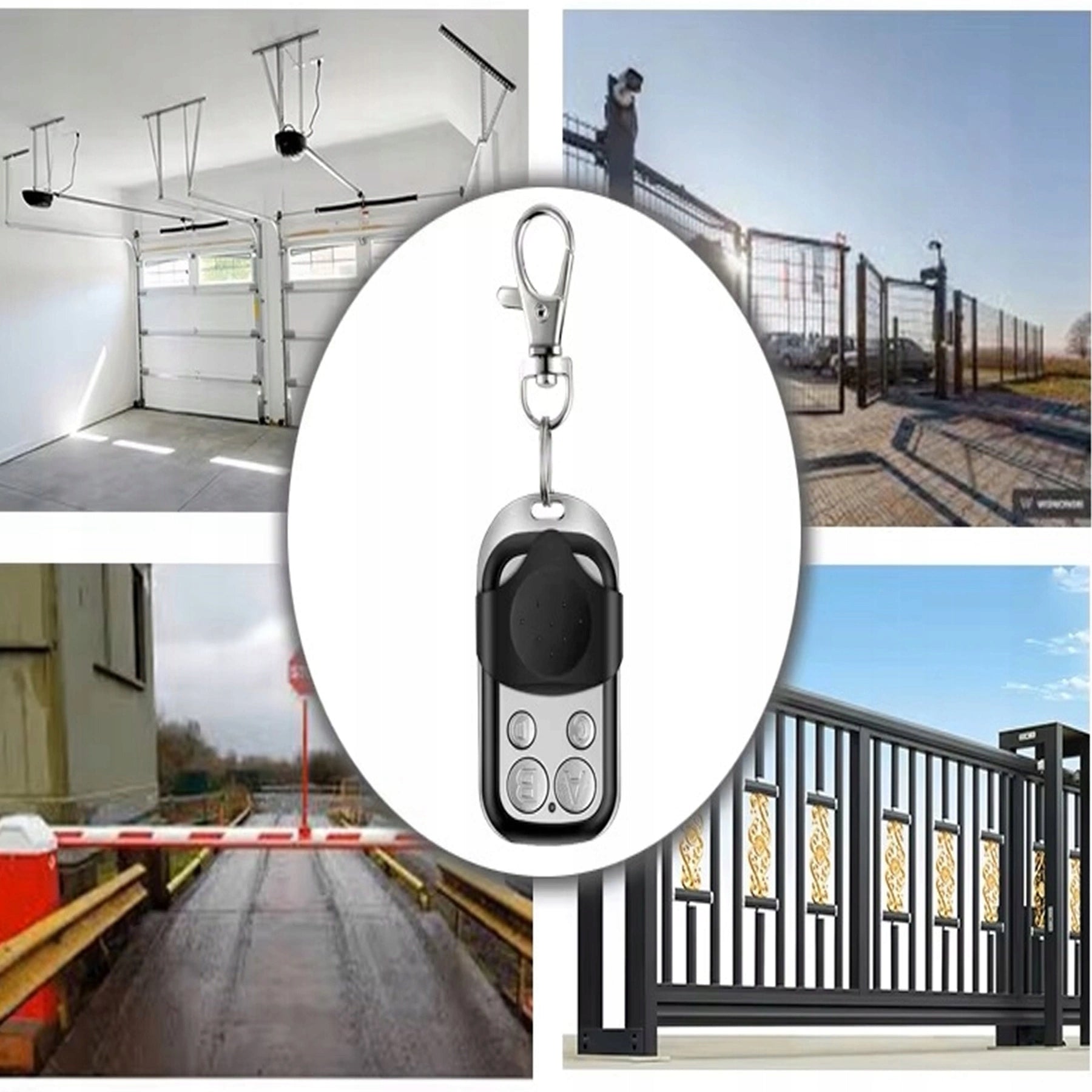 REMOTE CONTROL FOR GATE SELF-COPYING UNIVERSAL ROLLER SHUTTER ALARM 433HZ LARGE RANGE Code type constant