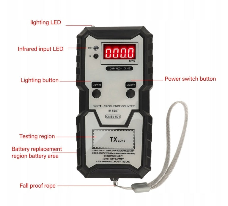 REMOTE CONTROL FREQUENCY TESTER DIGITAL DISPLAY WITH HIGH ACCURACY Brand no brand