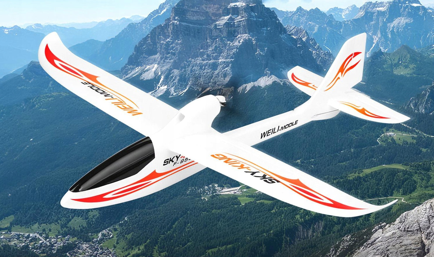 REMOTE CONTROLLED AIRCRAFT F959S SKY-KING MOTO GLIDER Brand WL Toys