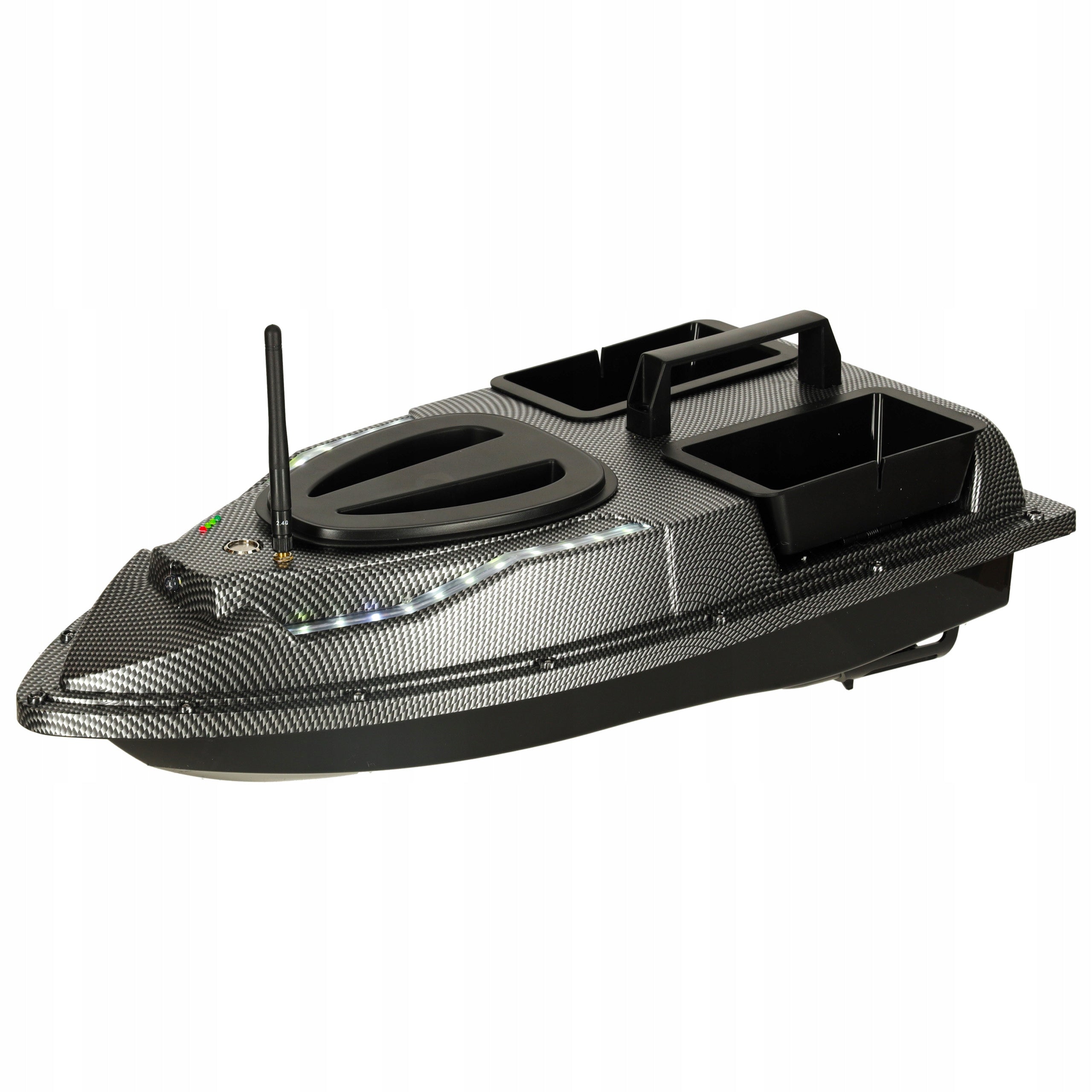 REMOTE CONTROLLED BAIT BOAT 2 FEEDERS BOAT GPS FLYTEC V900 5,4 KM/H Brand KIK
