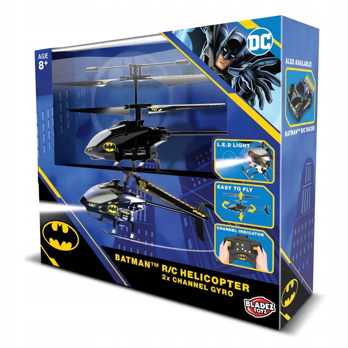 REMOTE CONTROLLED BATMAN HELICOPTER RC BLADEZ TOYS Color black