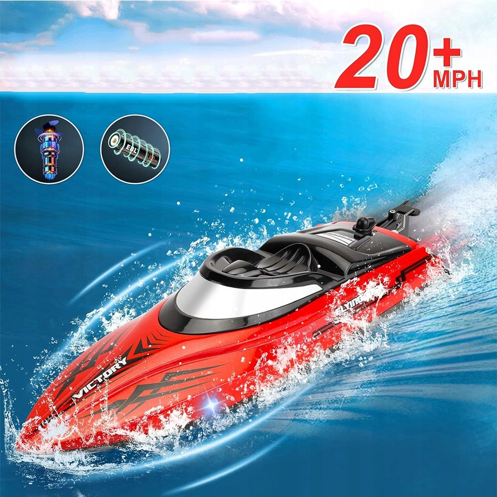 REMOTE CONTROLLED BOAT RC 2.4GHZ RANGE 100M WATERPROOF LED BEACH Manufacturer code 819