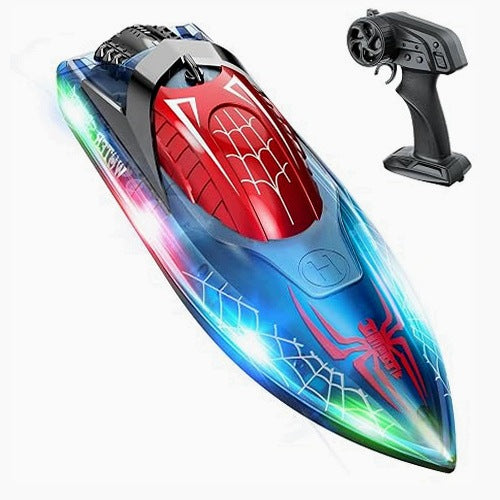 REMOTE CONTROLLED BOAT RC SPIDER GLOW FOR KIDS WATER GIFT FOR BIRTHDAY
