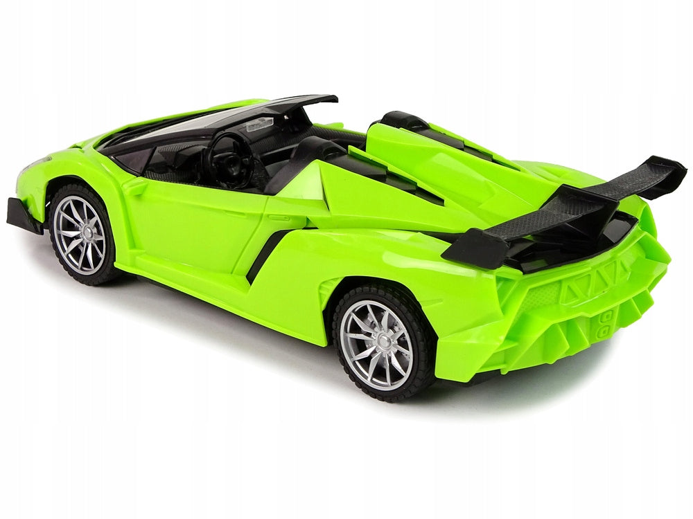 REMOTE CONTROLLED CAR 1:18 GREEN R/C Material other plastic
