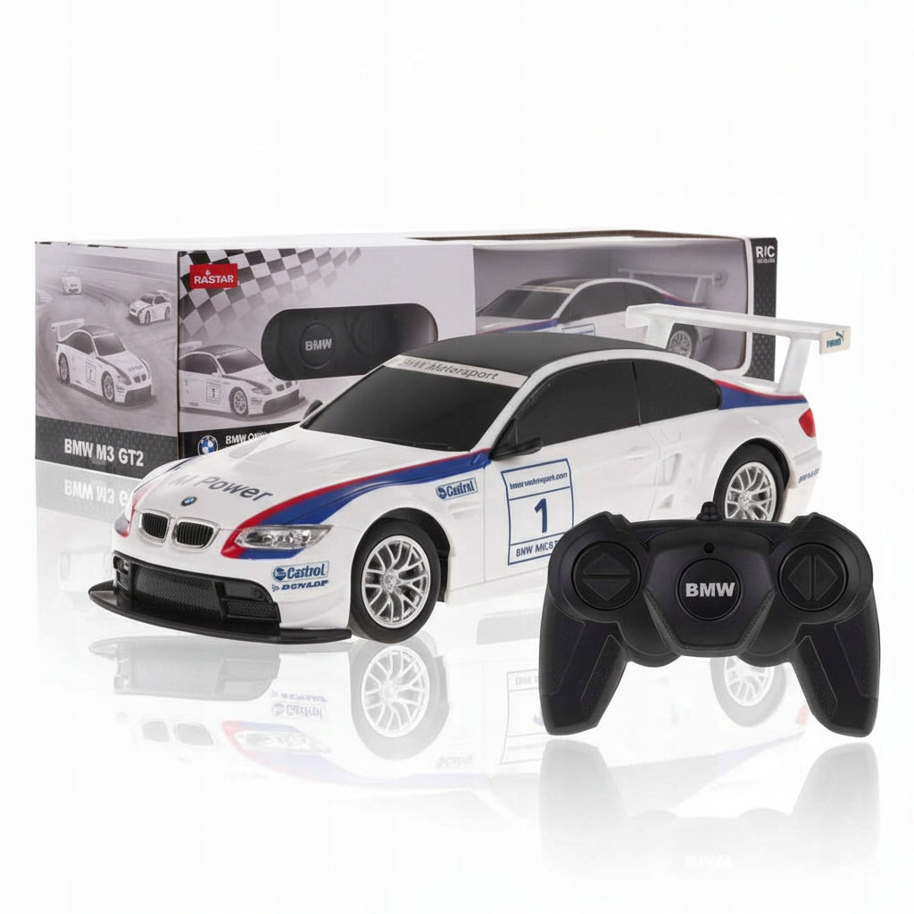 REMOTE CONTROLLED CAR AUTO BMW RC 1:24 M3 FOR REMOTE CONTROL WHITE COIL Packaging status original
