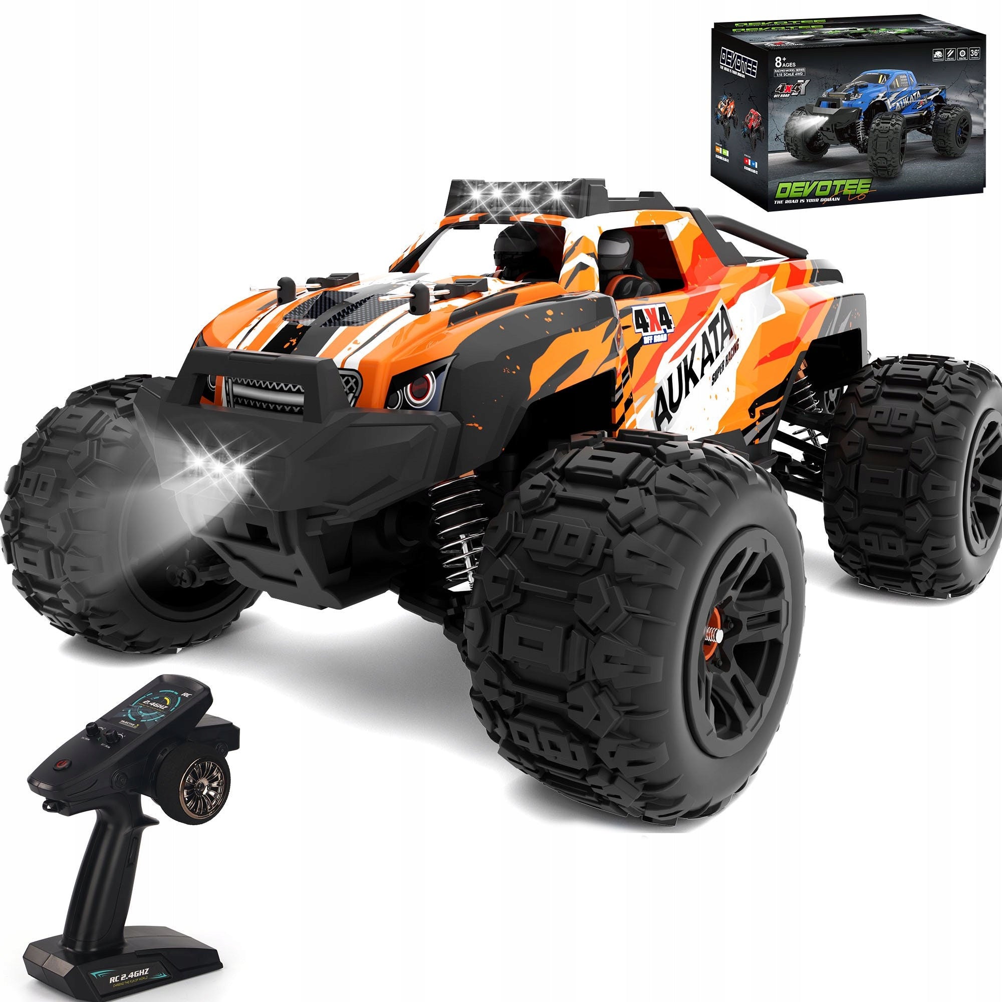 REMOTE CONTROLLED CAR AUTO RC 4x4 OFF-ROAD REMOTE CONTROL 40km/h LARGE FOR REMOTE CONTROL
