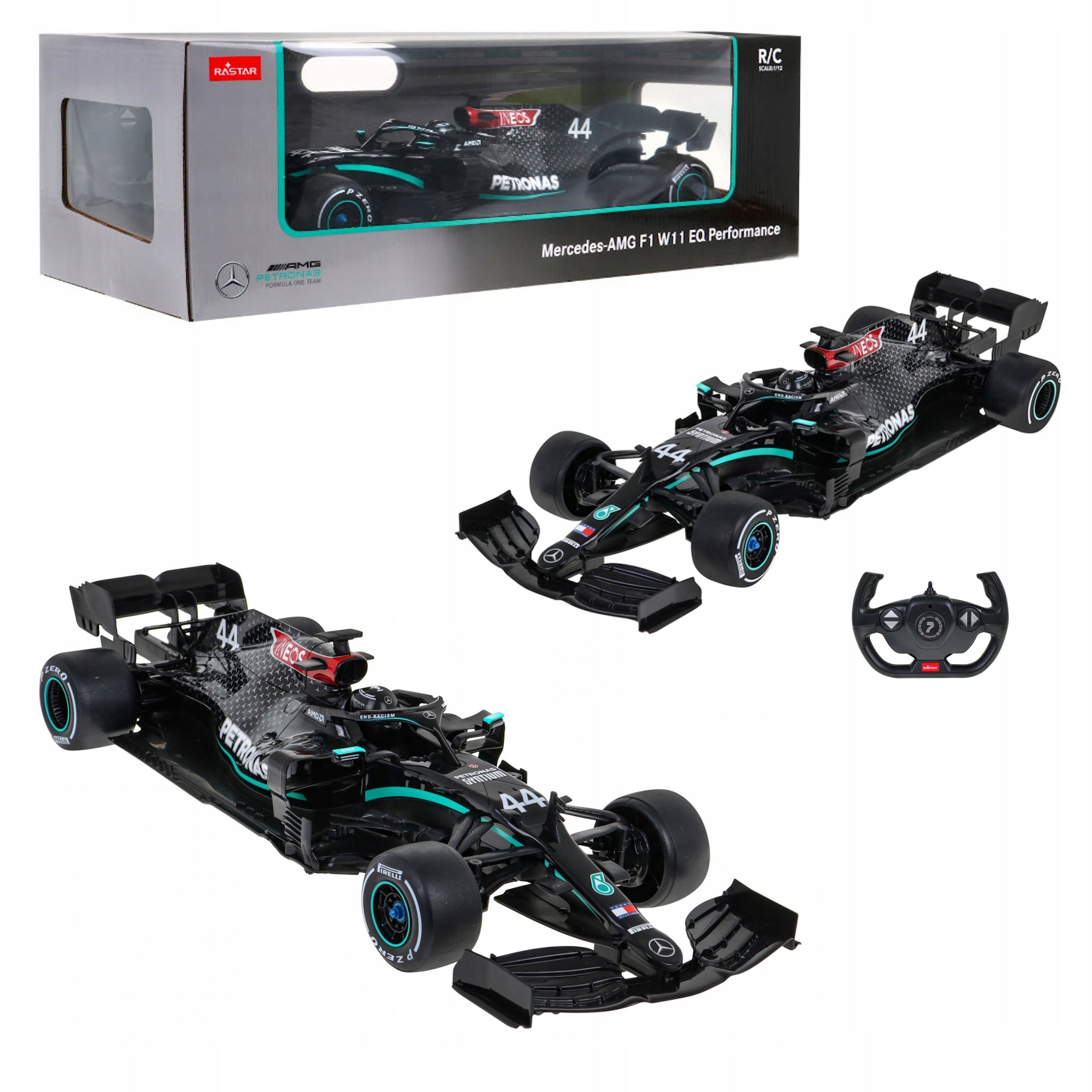 REMOTE CONTROLLED CAR AUTO RC PILOT LARGE MERCEDES AMG FORMULA 1 1:12