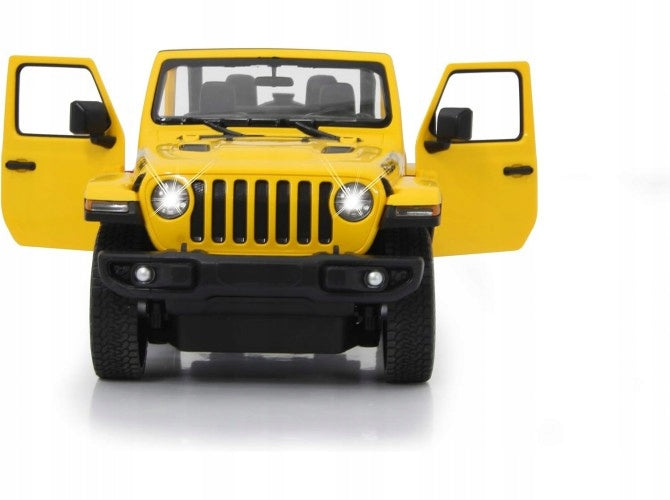 REMOTE CONTROLLED CAR AUTO RC REMOTE CONTROL LARGE YELLOW JEEP WRANGLER RS 1:14 EAN (GTIN) 5902143679011