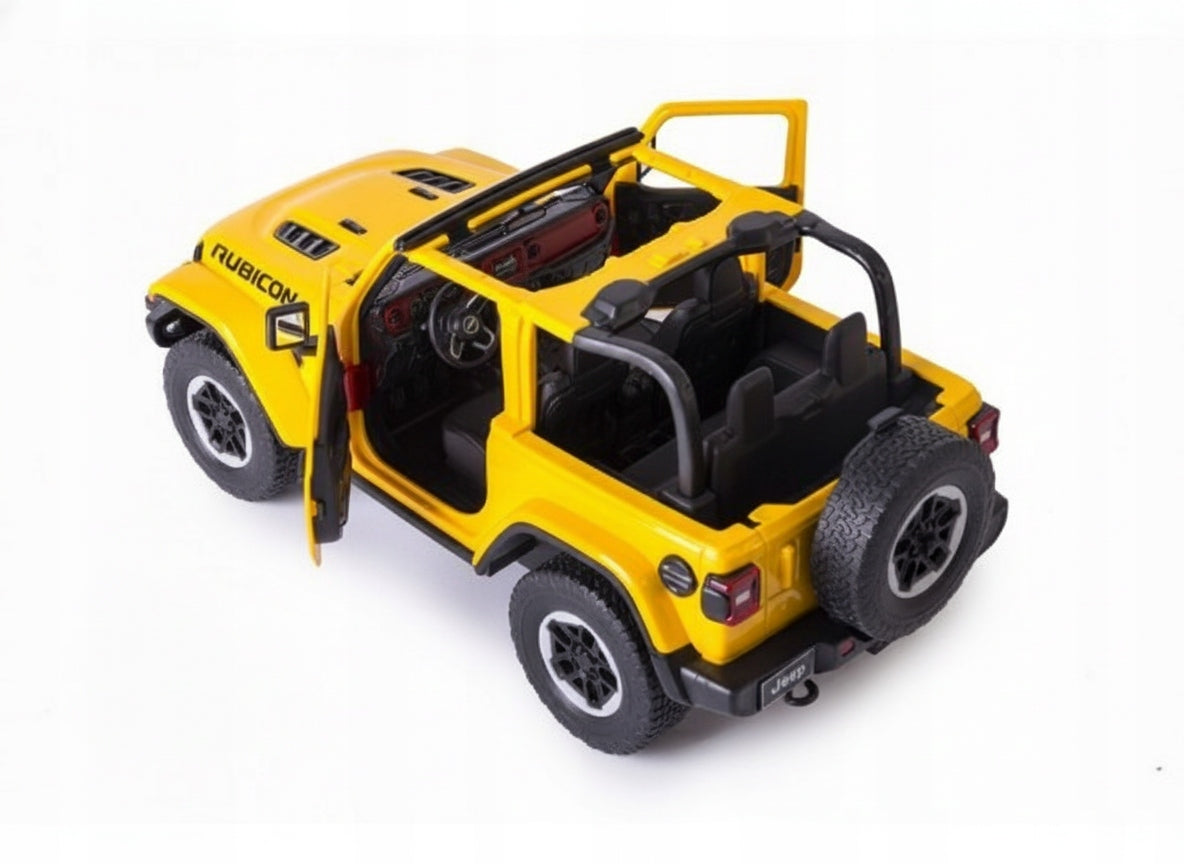 REMOTE CONTROLLED CAR AUTO RC REMOTE CONTROL LARGE YELLOW JEEP WRANGLER RS 1:14 Manufacturer code C0558-YELLOW