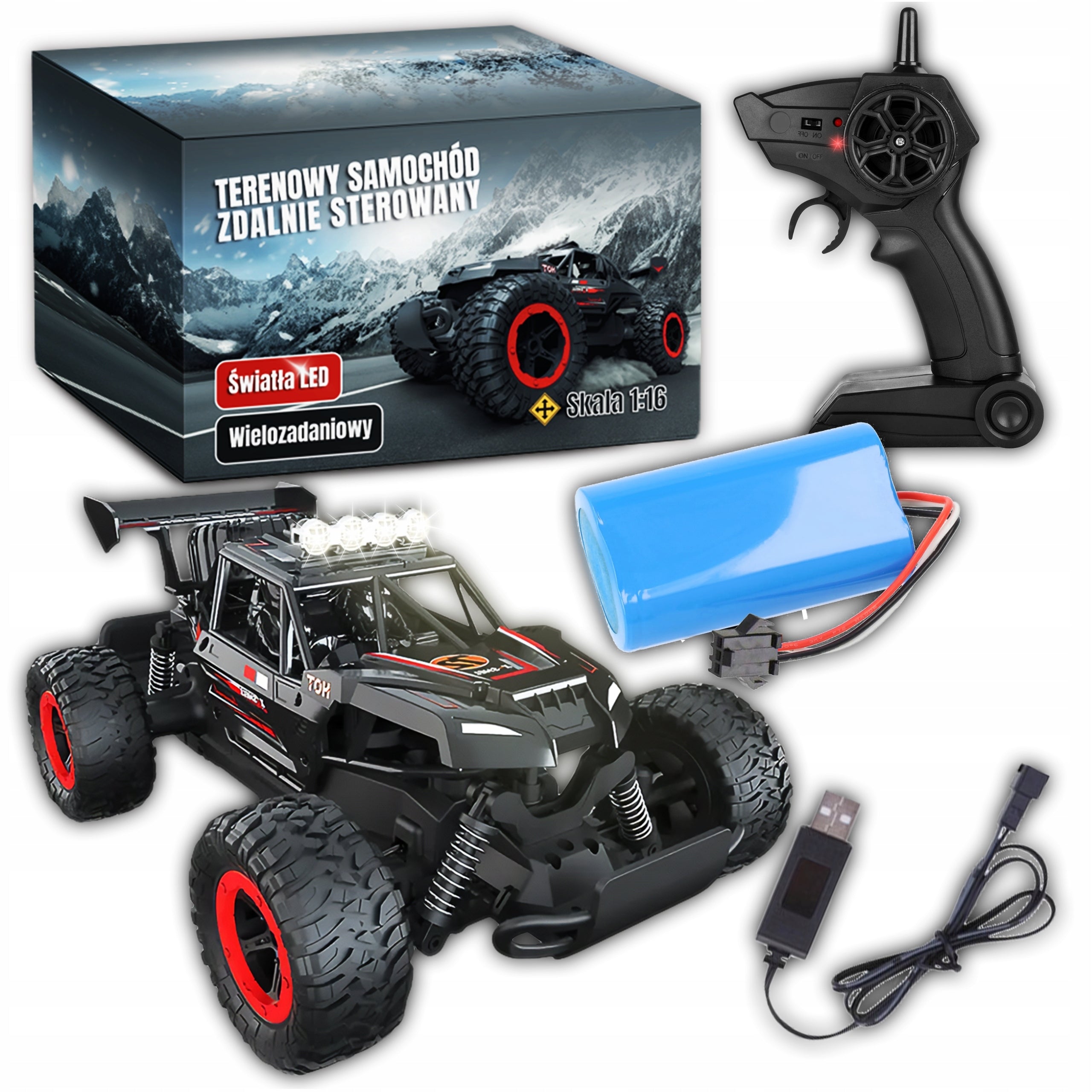 REMOTE CONTROLLED CAR BATTERY LARGE FOR REMOTE CONTROL FOR KIDS BLACK