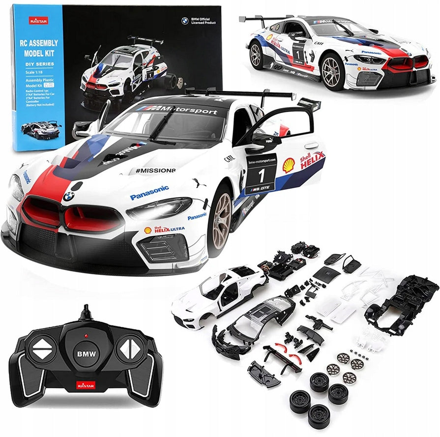 REMOTE CONTROLLED CAR BMW M8 GTE RASTAR for folding DIY AUTO RC PILOT