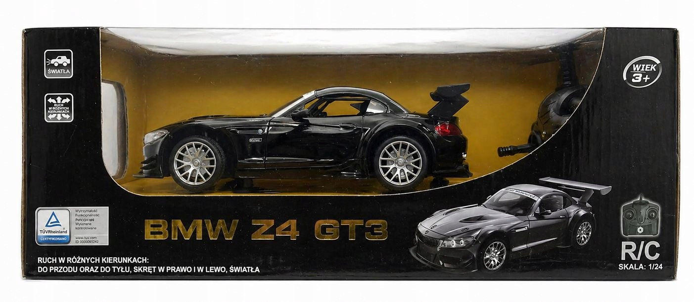 REMOTE CONTROLLED CAR BMW Z4 GT3 1:24 BRAHA + PILOT AUTO Black