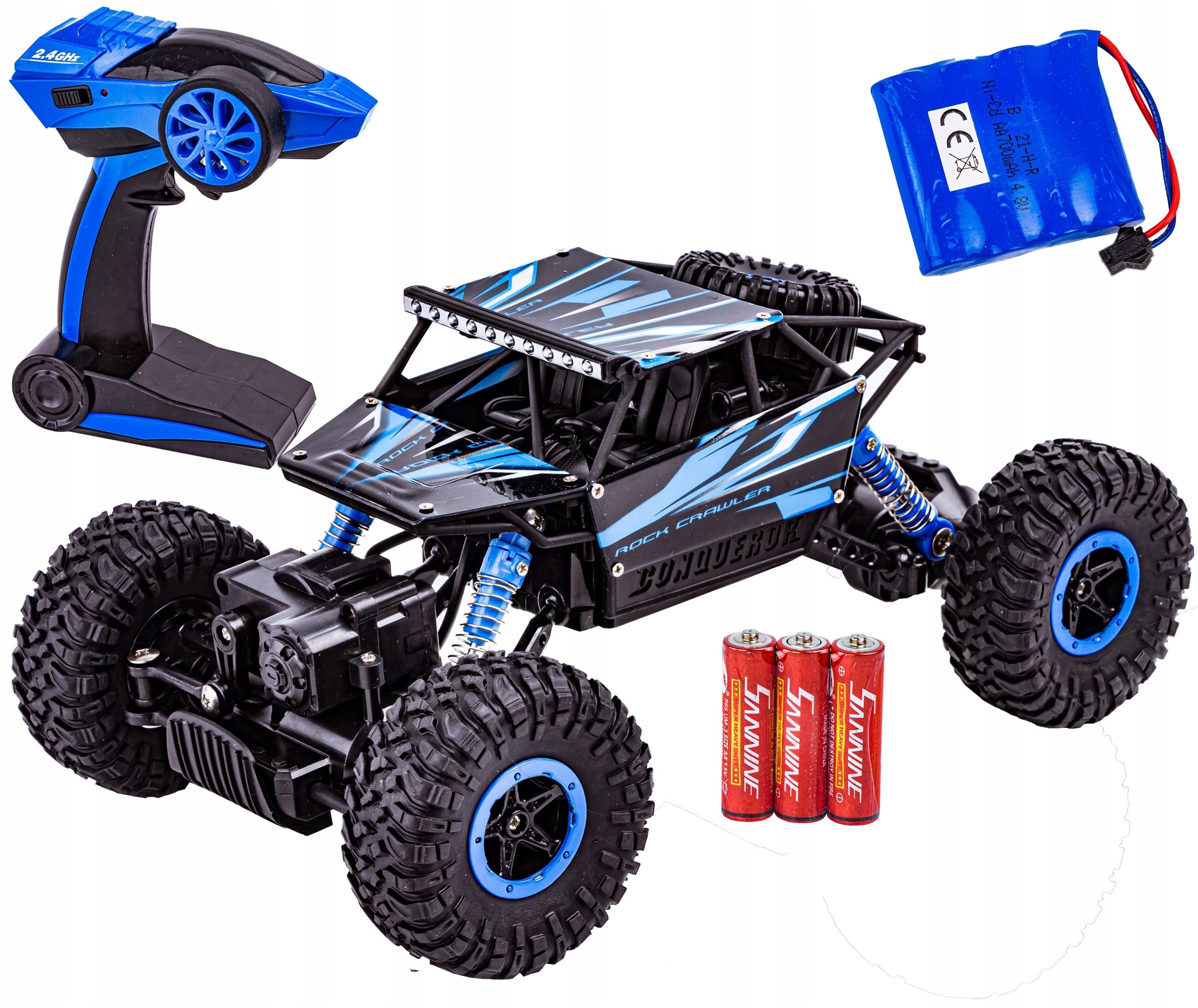 REMOTE CONTROLLED CAR FOR CHILDREN OFF-ROAD ROCK CRAWLER 4x4 AUTO