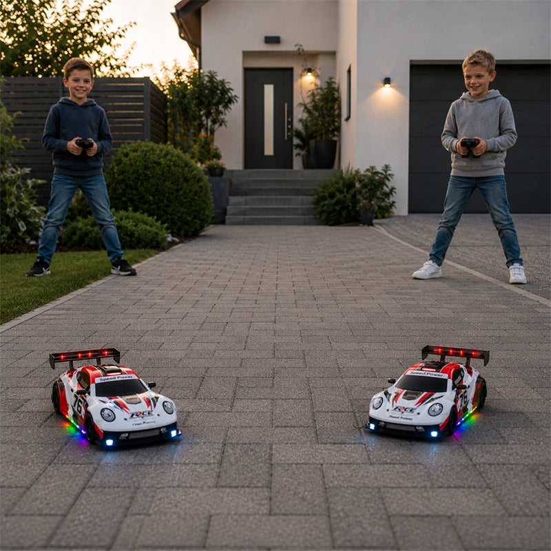 REMOTE CONTROLLED CAR FOR DRIFT DRIFTING LED RGB BATTERY REMOTE CONTROL Packaging status original