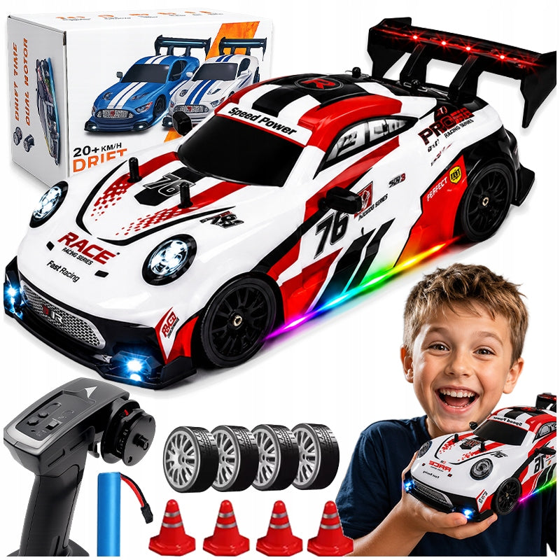 REMOTE CONTROLLED CAR FOR DRIFT DRIFTING LED RGB BATTERY REMOTE CONTROL
