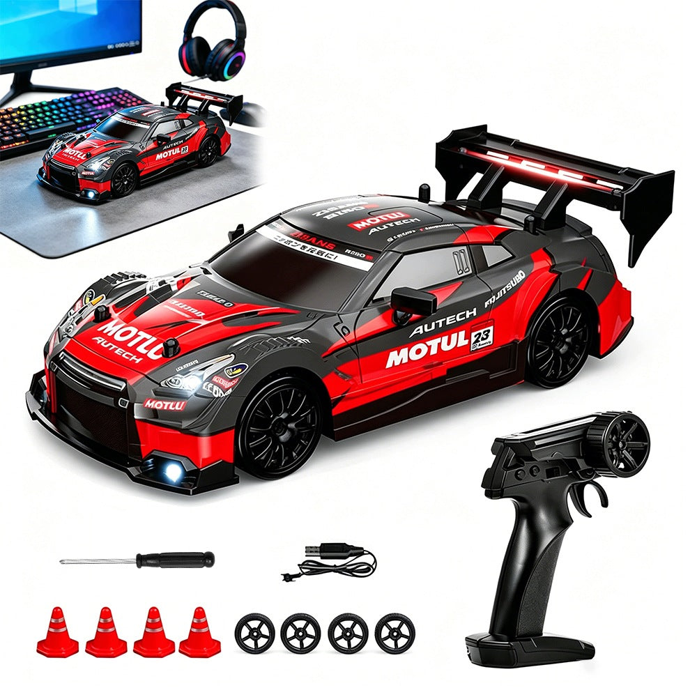 REMOTE CONTROLLED CAR FOR DRIFTING 4X4 WHEELS + CONES AUTO RC 30 KM/H Brand no brand