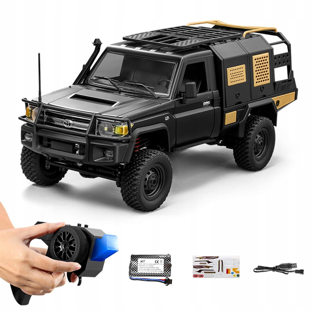 REMOTE CONTROLLED CAR RC TOYOTA LAND CRUISER LC79 OFF-ROAD 4x4 BLACK