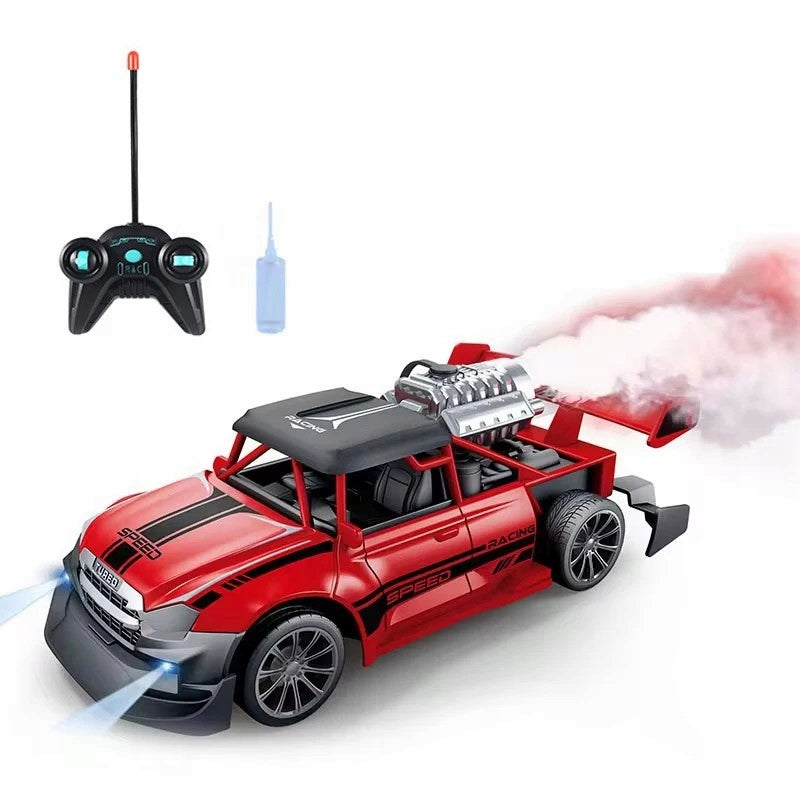 REMOTE CONTROLLED CAR RC WITH LEDS AND SMOKE GENERATOR VERSION Batteries included yes