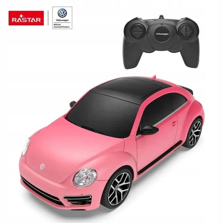 REMOTE CONTROLLED CAR Volkswagen Beetle AUTO RC RASTAR PINK for remote control Manufacturer code Samochód zdalnie sterowany