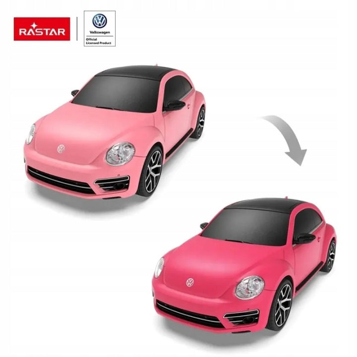 REMOTE CONTROLLED CAR Volkswagen Beetle AUTO RC RASTAR PINK for remote control Packaging status original