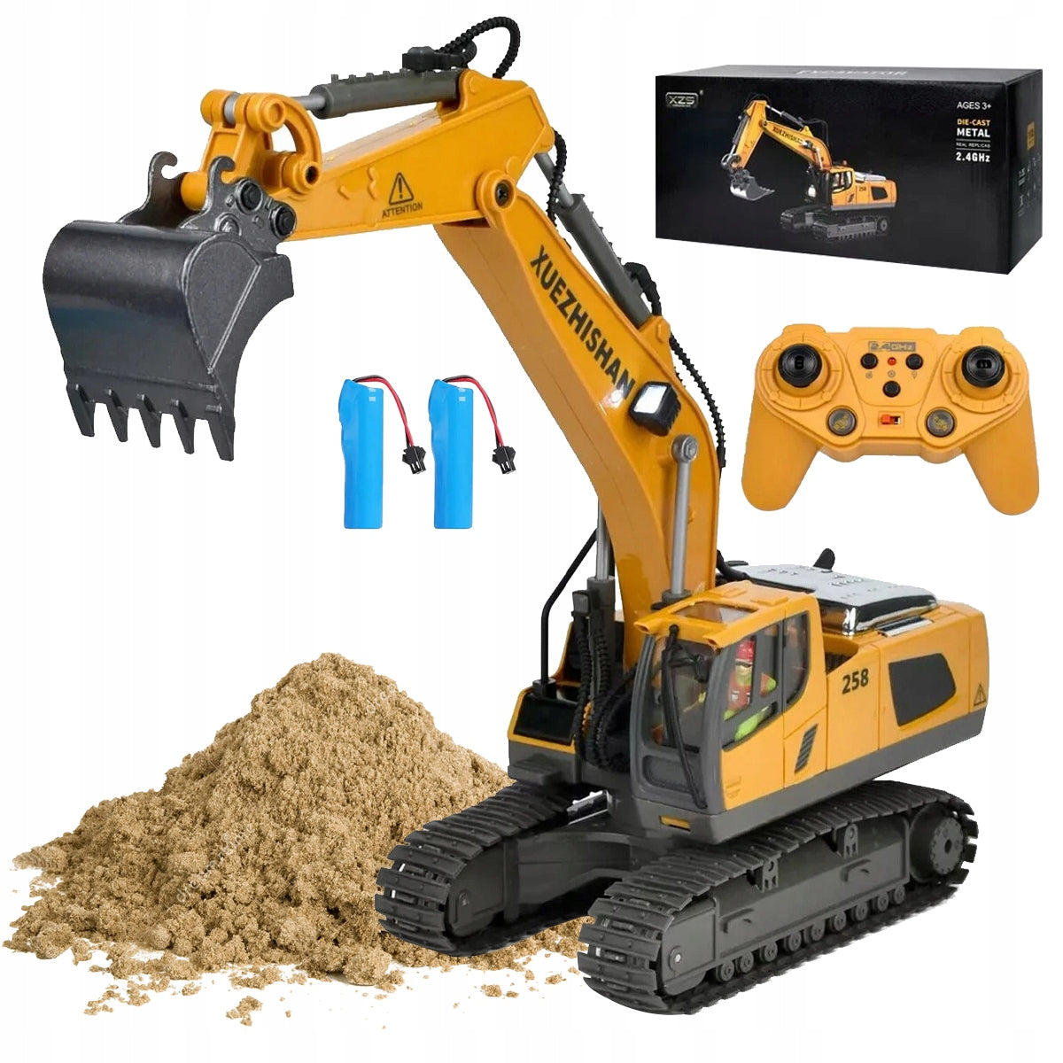 REMOTE CONTROLLED CRAWLER EXCAVATOR TOY RC FOR 11 CHANNEL REMOTE CONTROL