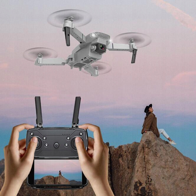 REMOTE-CONTROLLED DRONE, 3 BATTERIES, WIFI CAMERA, 100M RANGE, FOLDABLE BAG Manufacturer code RC Drone