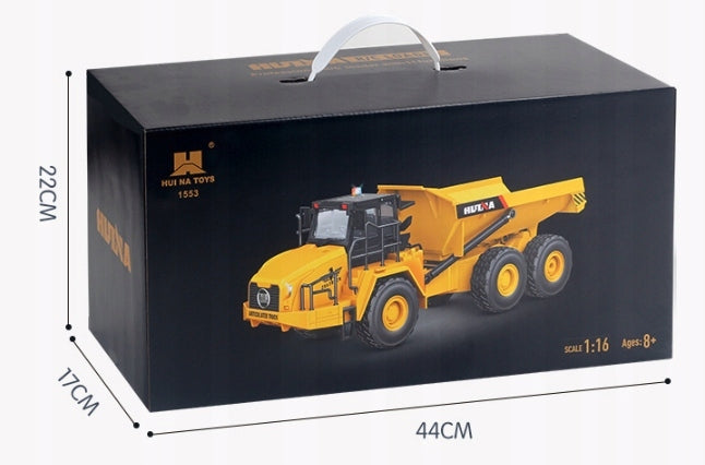 REMOTE CONTROLLED DUMP TRUCK TOY RC HUINA 1553 Kid's age 6＋ years