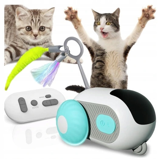 REMOTE CONTROLLED INTERACTIVE TOY MOVING CAT FISHING ROD USB AKU+PILOT Manufacturer code 007444